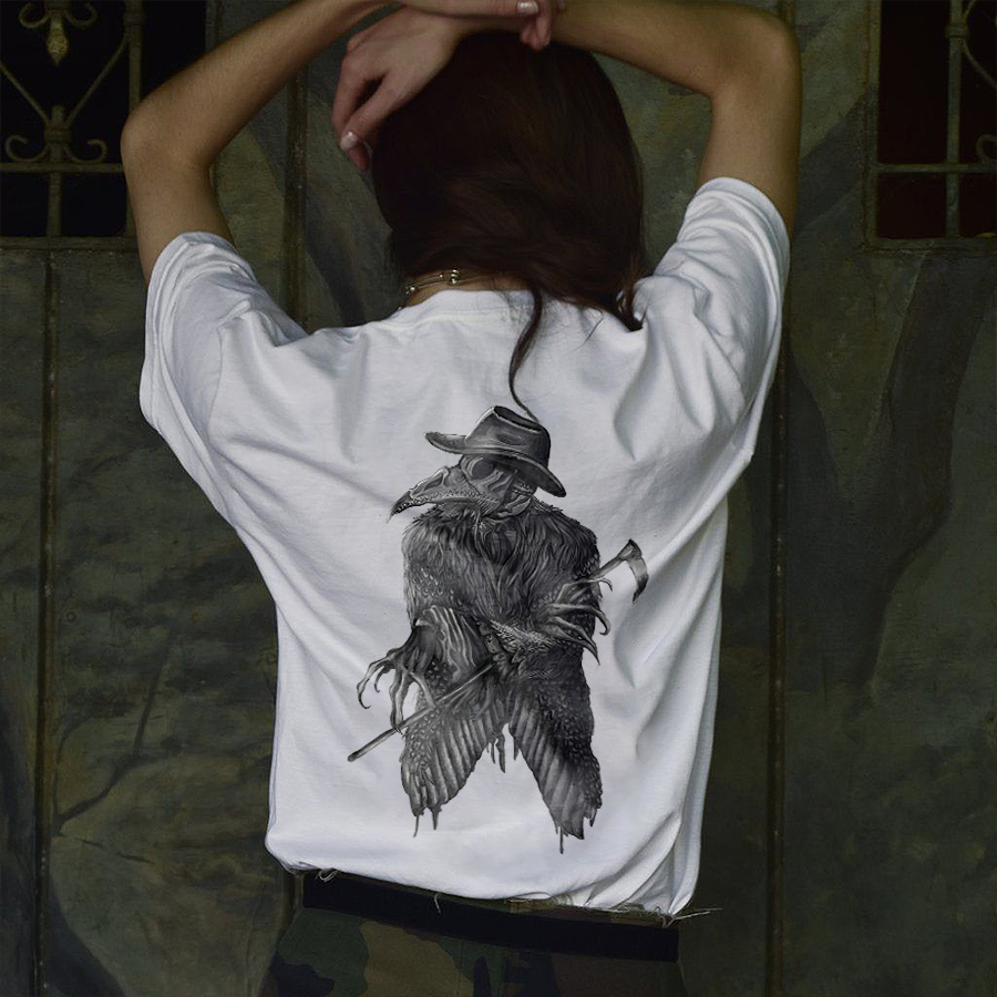 Plague Doctor Printed Women's T-shirt