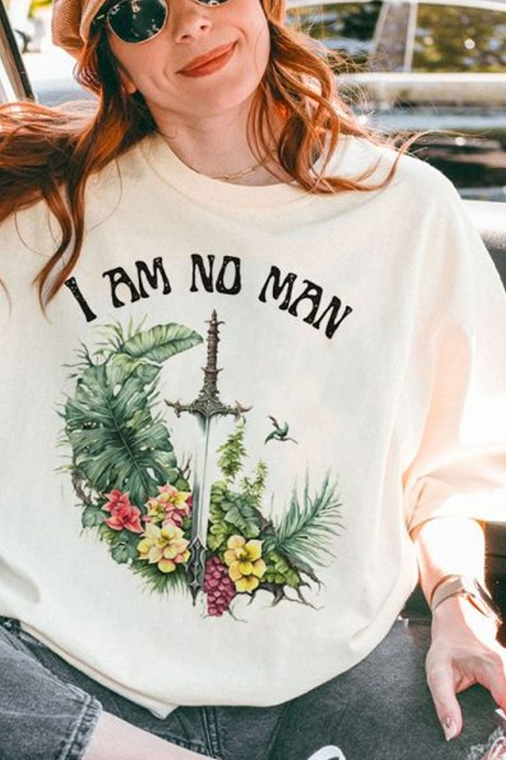 Retro LOTR I Am No Man Shirt
