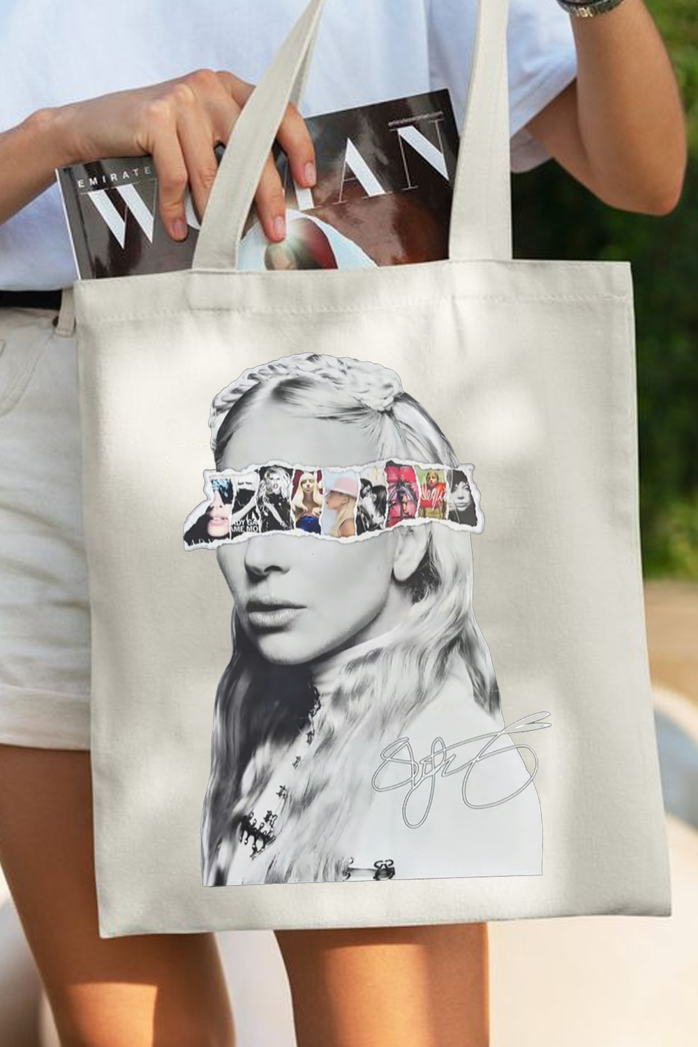ladygaga Albums Canvas Bag