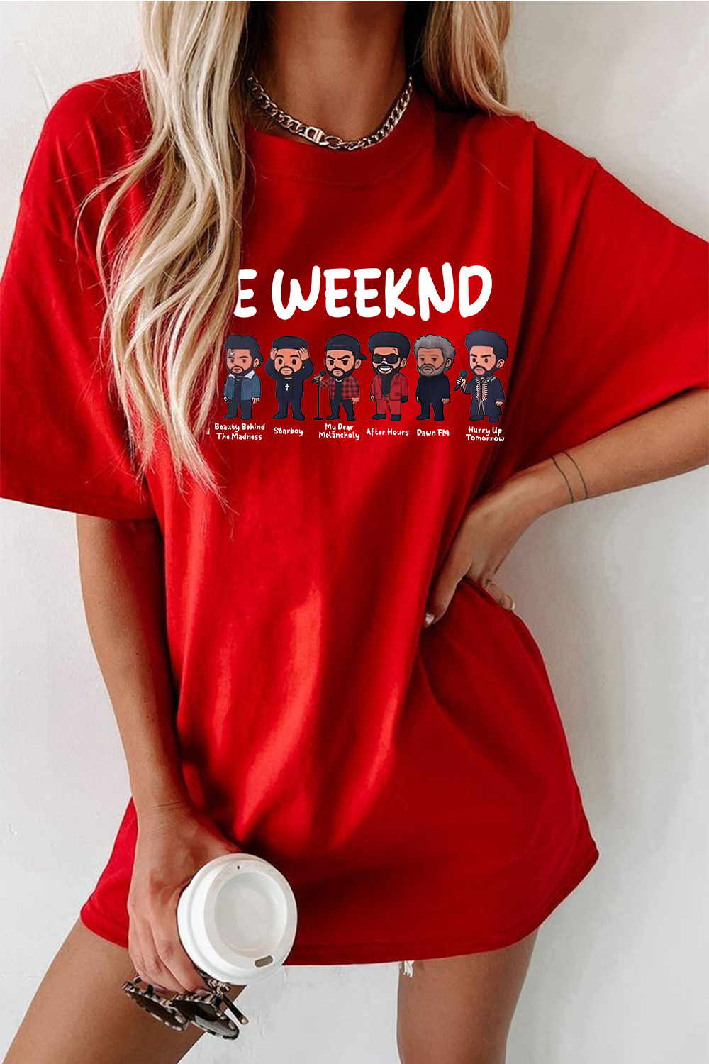 Rock The Weeknd tee and shine brighter for women