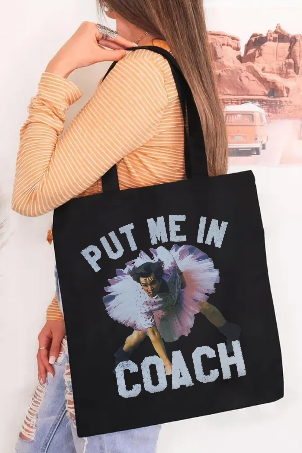 Ace Ventura Put Me In Coach Jim Carrey Funny Canvas Bag