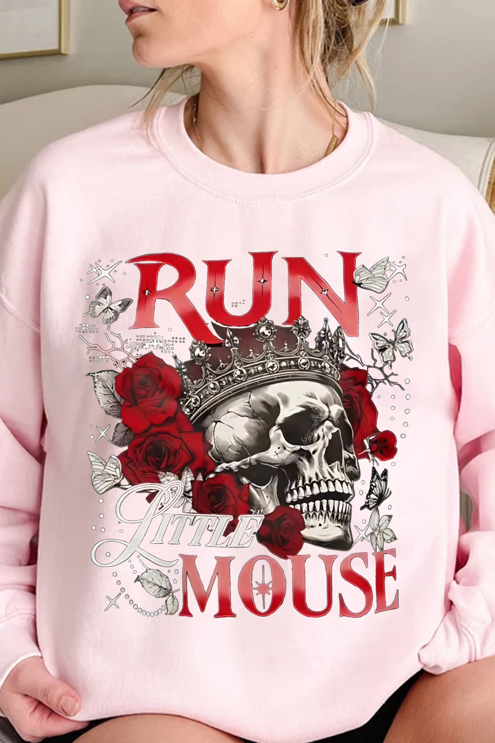 spicybooktok skull ladies sweatshirt