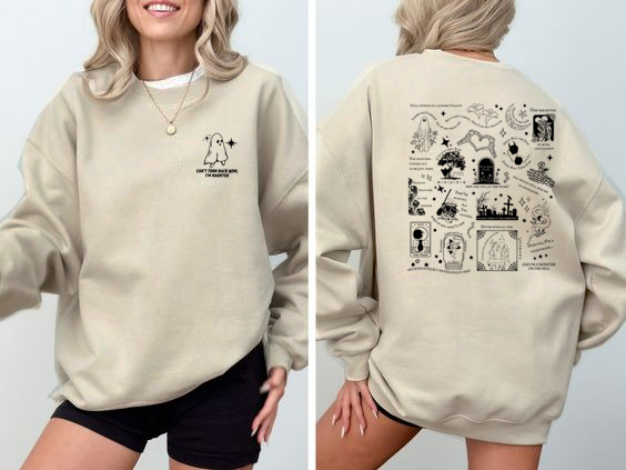 Spooky Halloween Season Song Lyrics Sweatshirt