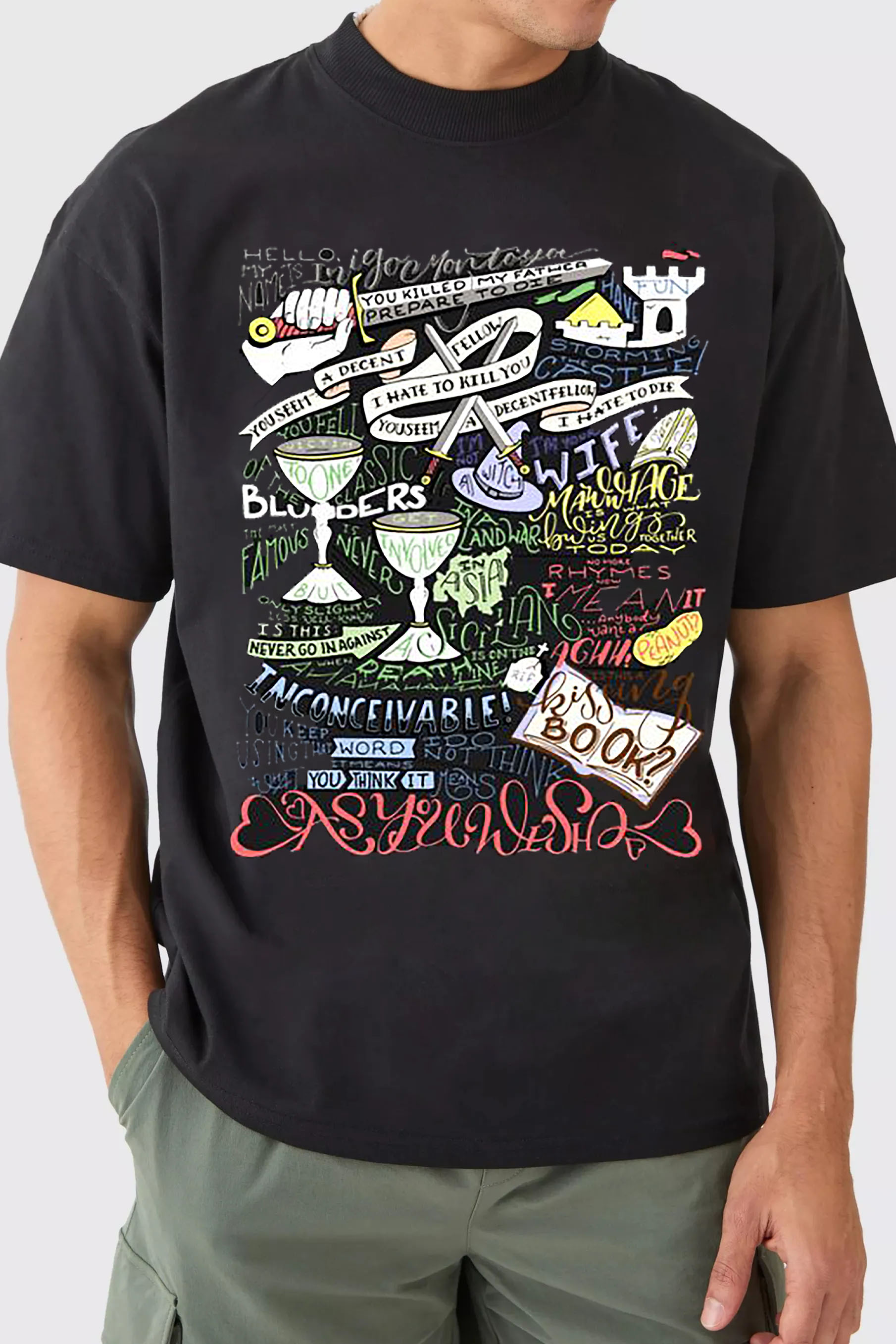 The Princess Bride Quotes Men tshirts