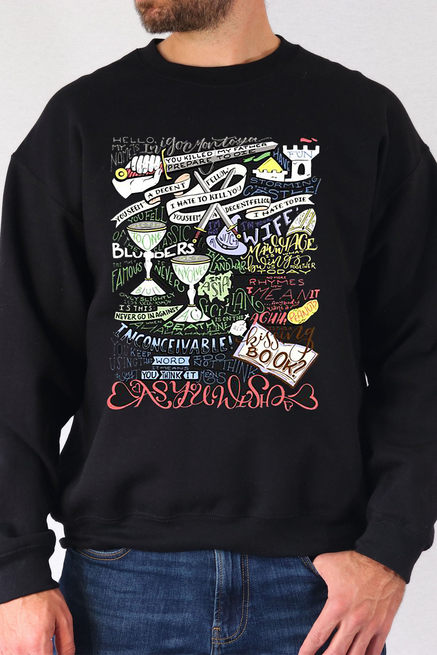 The Princess Bride Quotes Men Sweatshirt