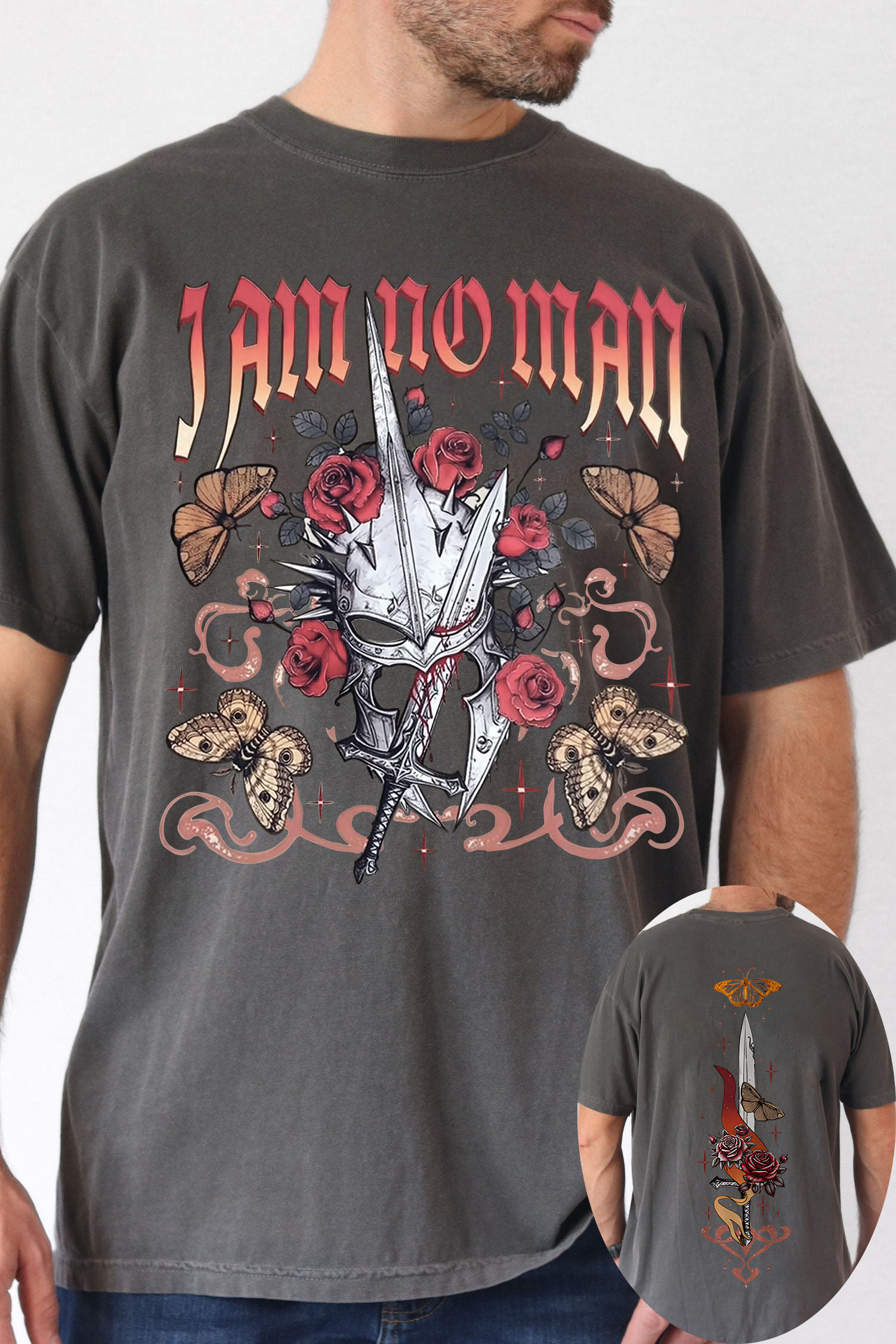 The Lord of the Rings cartoon double-sided print short-sleeved loose T-shirt