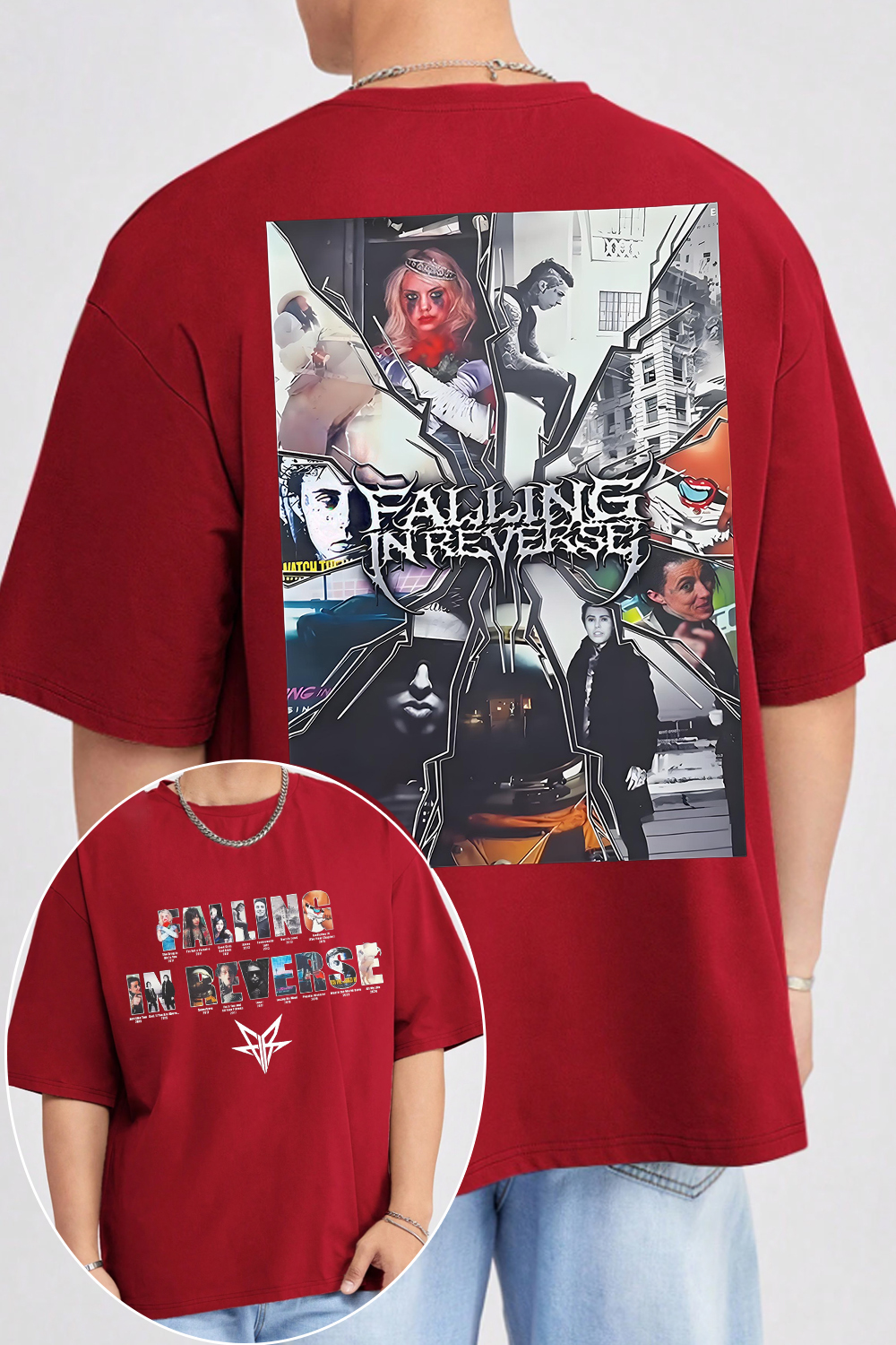Falling In Reverse 2-sided printed tee