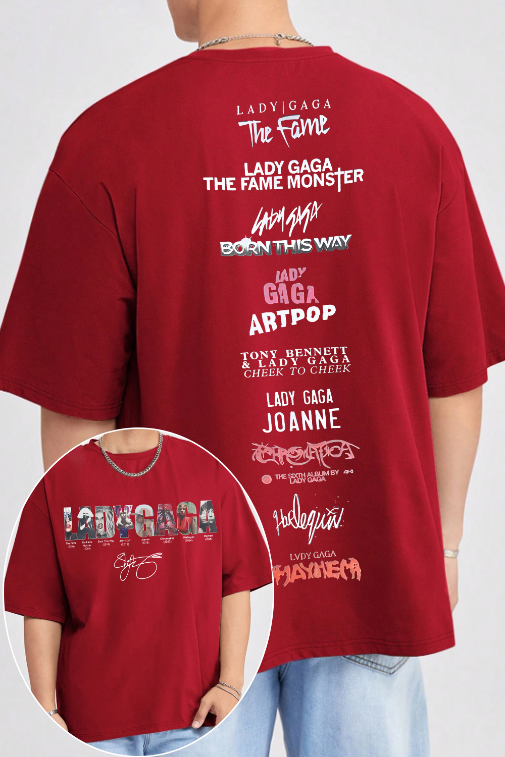 Lady Gaga Music Tee For Men