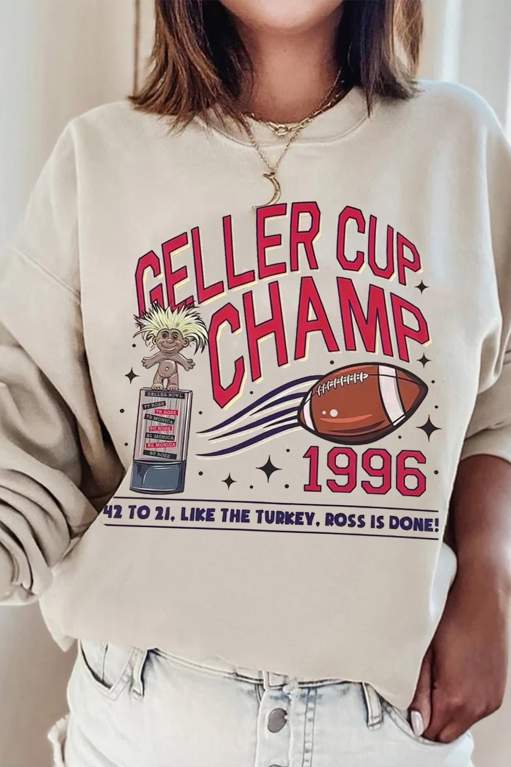 Geller Cup Champ Women's Round Neck Sweatshirt