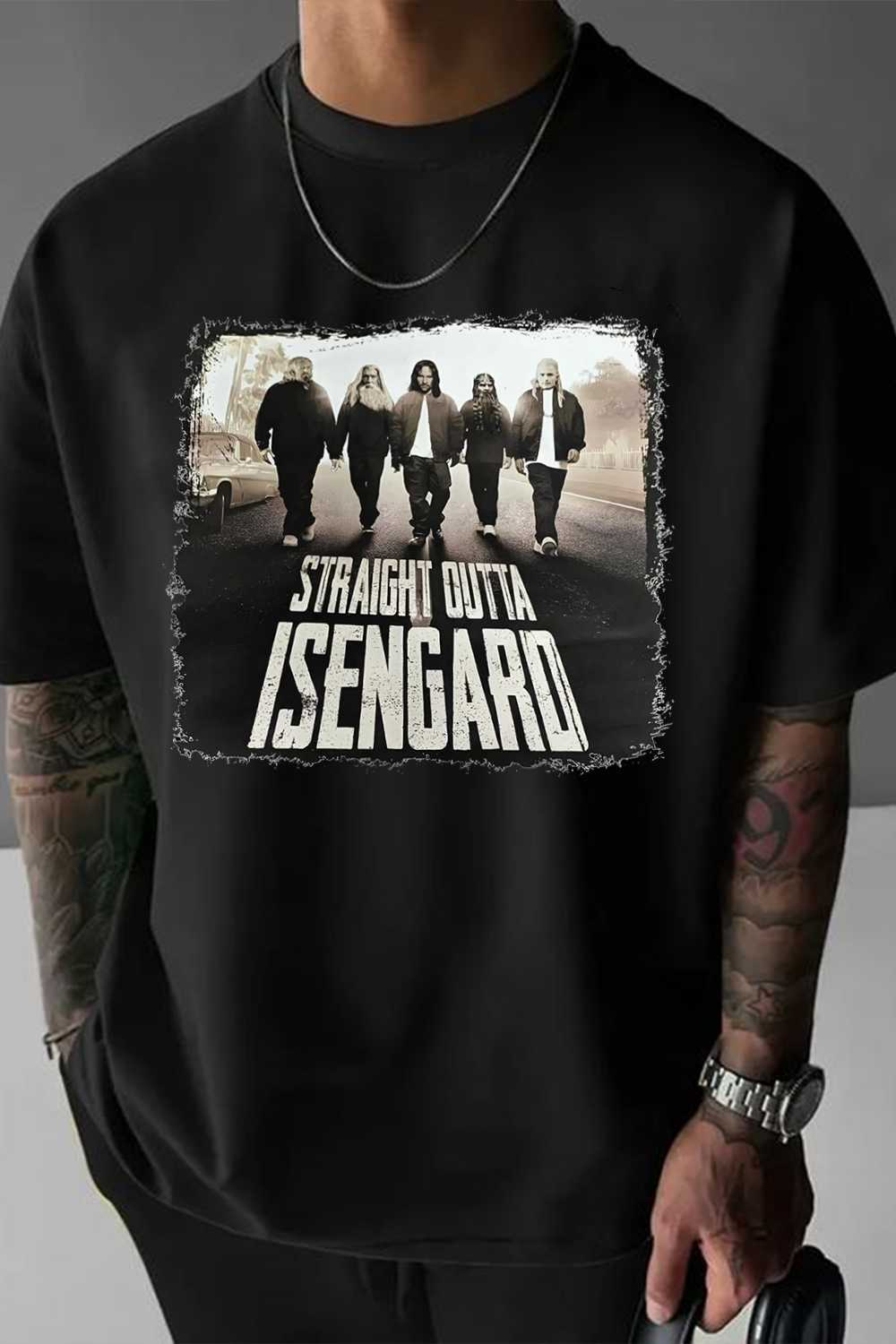 Lord of the Rings men's printed short-sleeved loose T-shirt