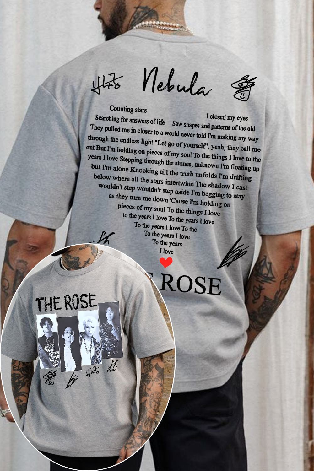 The Rose🥰 tee For Men