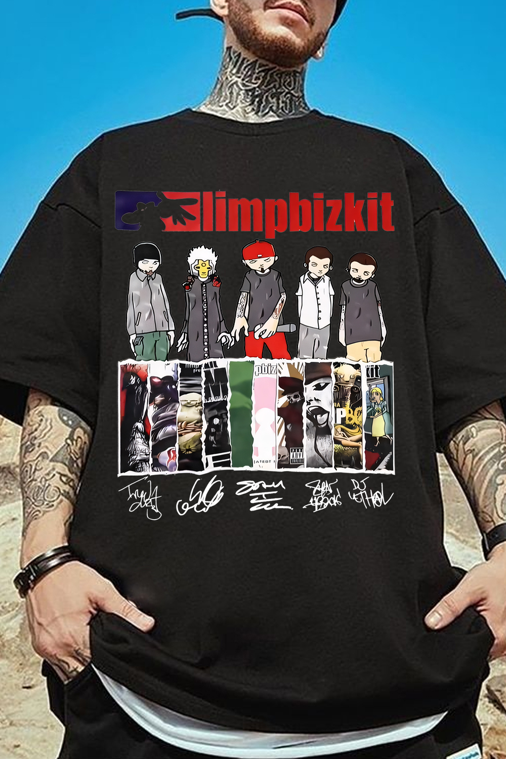 limpbizkitconcert printed Tee