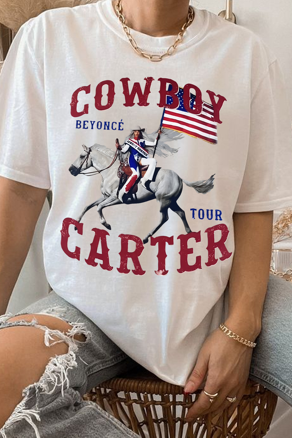 Beyonc�� Cowboy Carter Merch Tee For Women