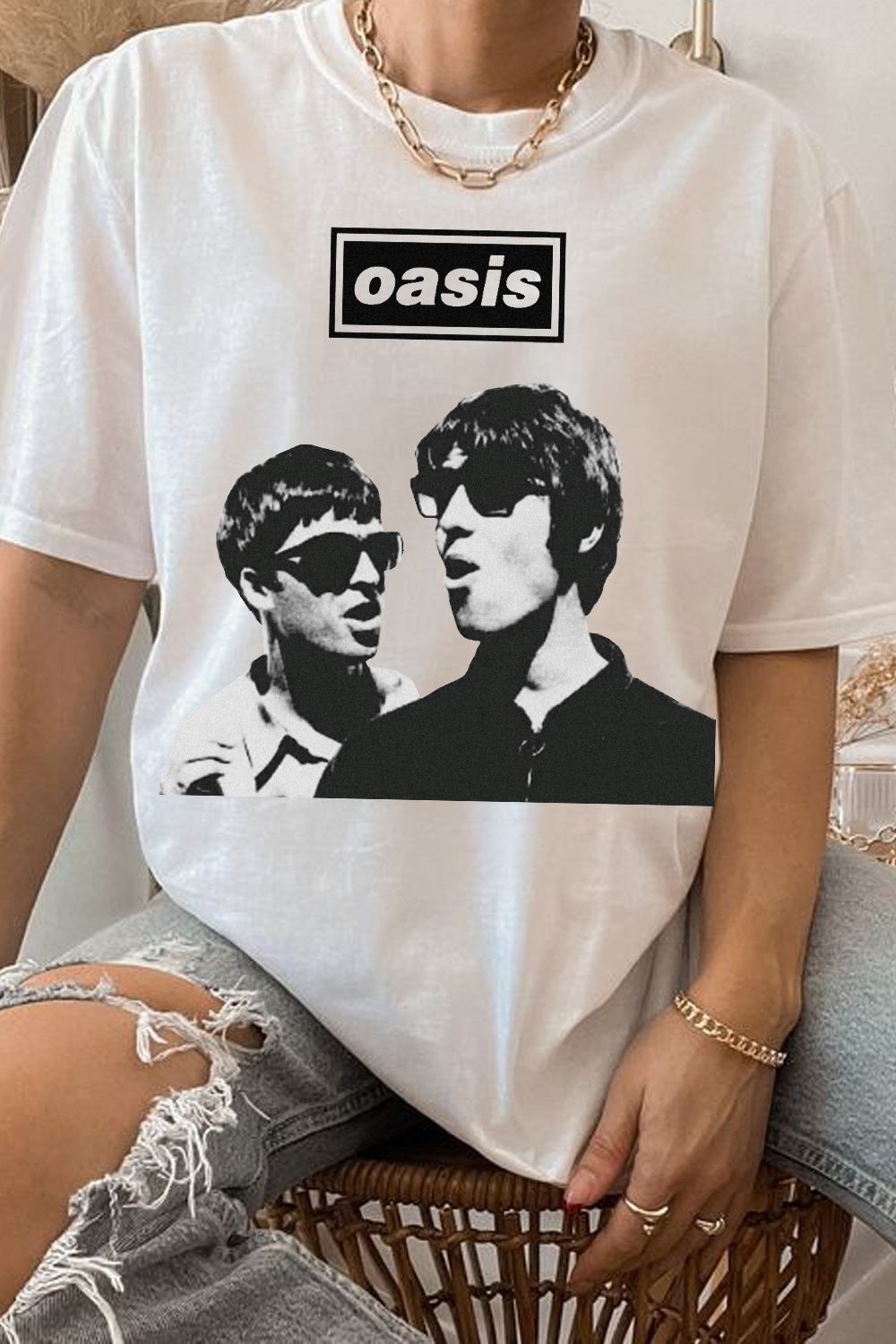 Oasis Unisex T Shirt Definitely Maybe Promo Official Reunion Tour 2025