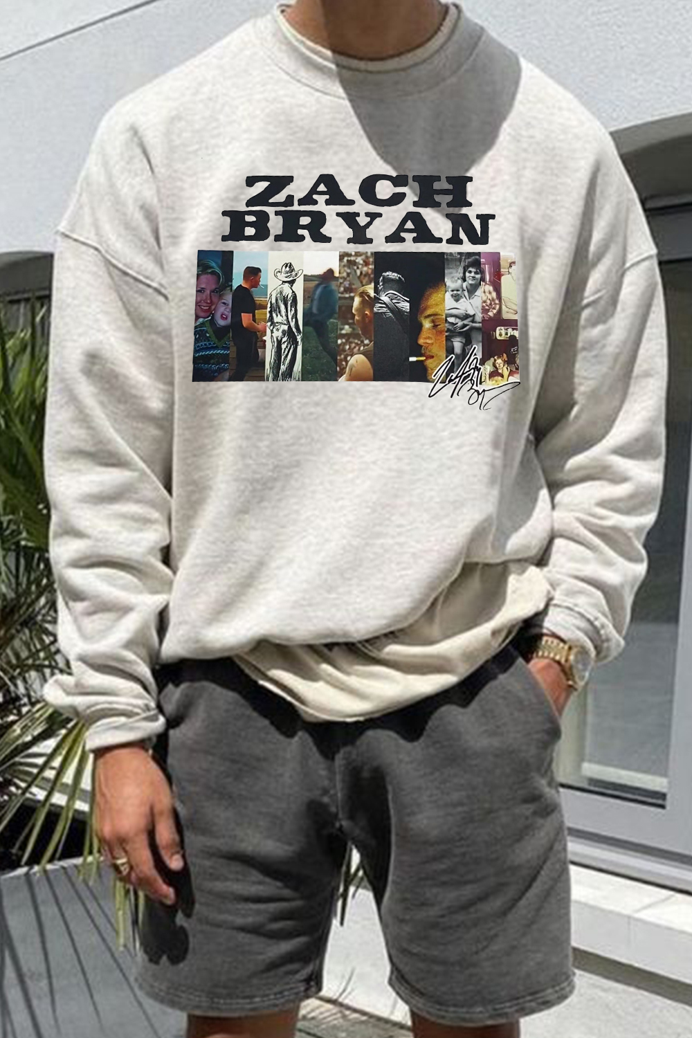 Zach Bryan personalized lettering sweatshirt