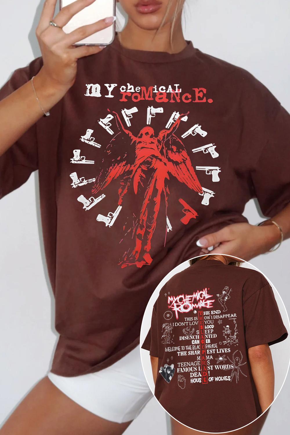 MCR 2-sided WOMEN printed tee