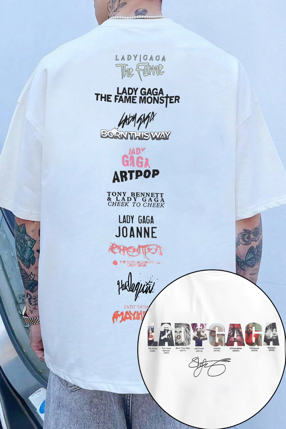 Lady Gaga Music Tee For Men