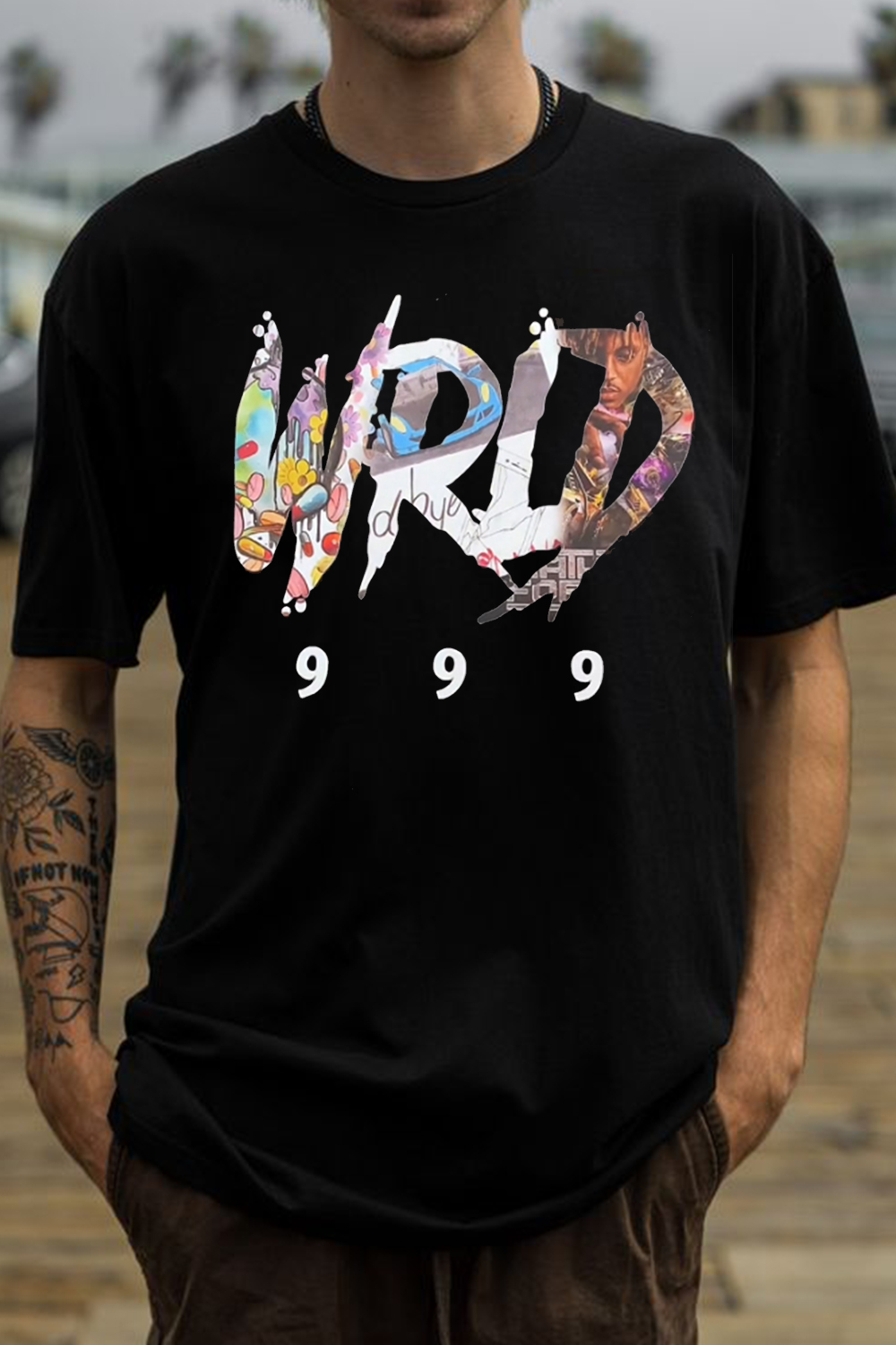 WRD letter men's T-shirt