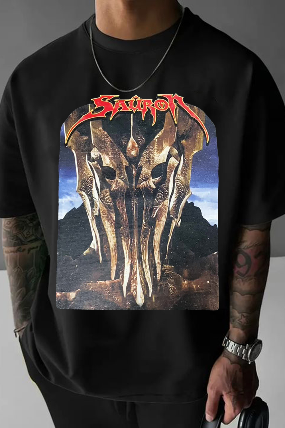 Lord of the Rings casual men's printed short-sleeved loose T-shirt