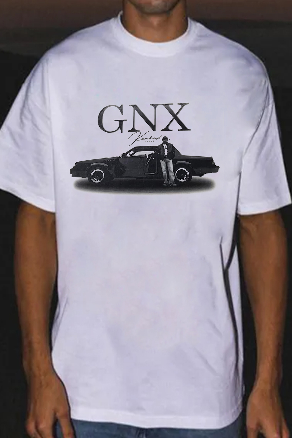 GNX simple printed men's short-sleeved T-shirt