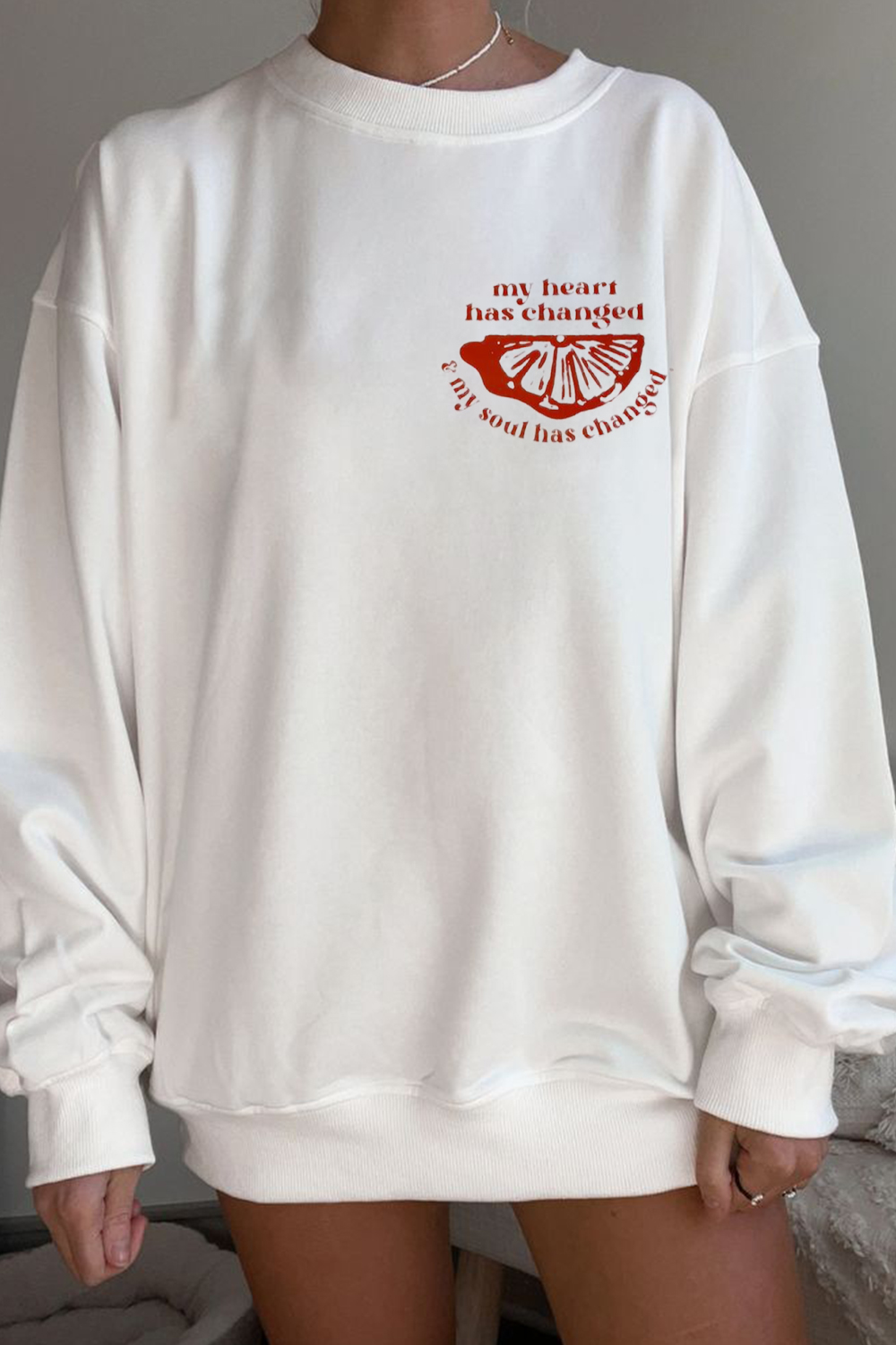 My Heart Has Changed Women's Round Neck Sweatshirt