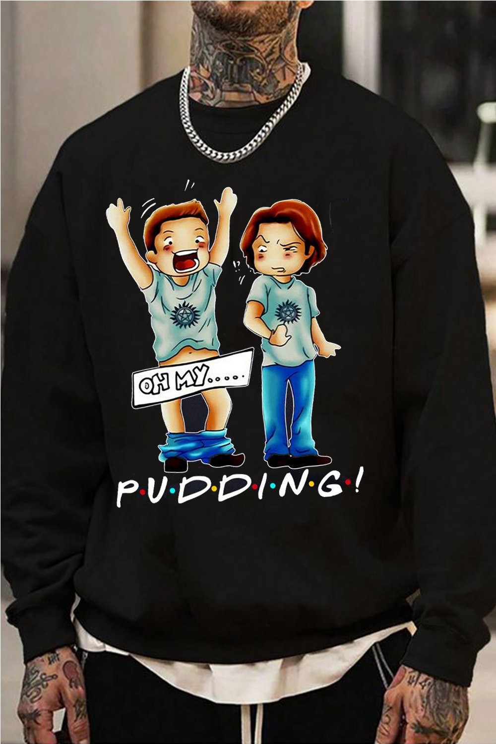 Pudding Dean & Sam print Men sweatshirt