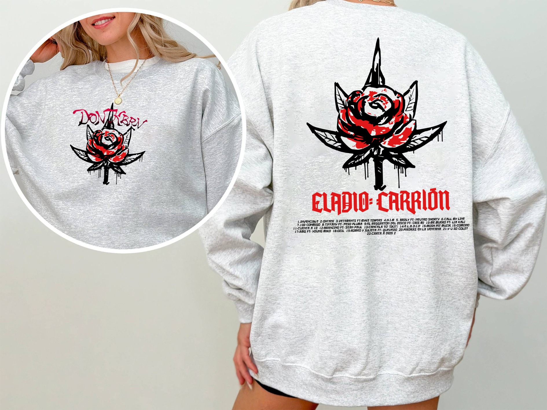 DON KBRN Shirt, Eladio Carrión Sweatshirt