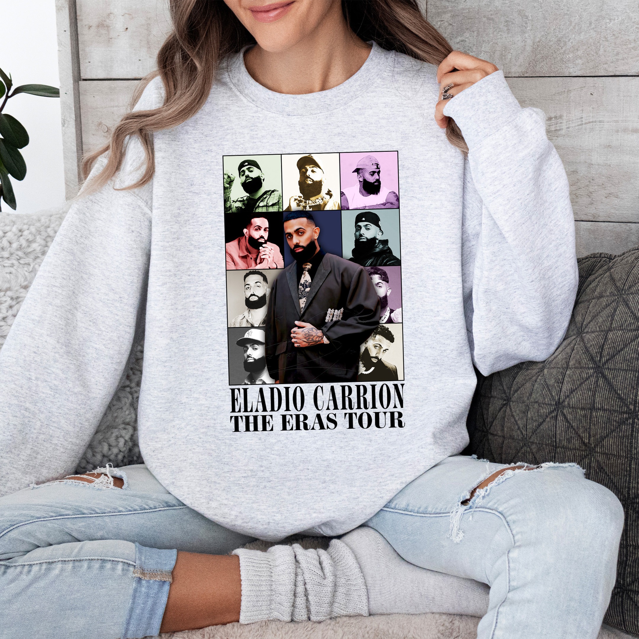 Eladio Carrión The Eras Tour Version Shirt, Eladio Carrión Sweatshirt