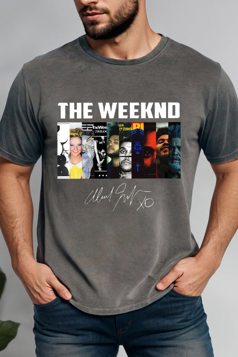 The Weeknd Albums Collection Shirt,Men Vintage The Weeknd Signature Shirt
