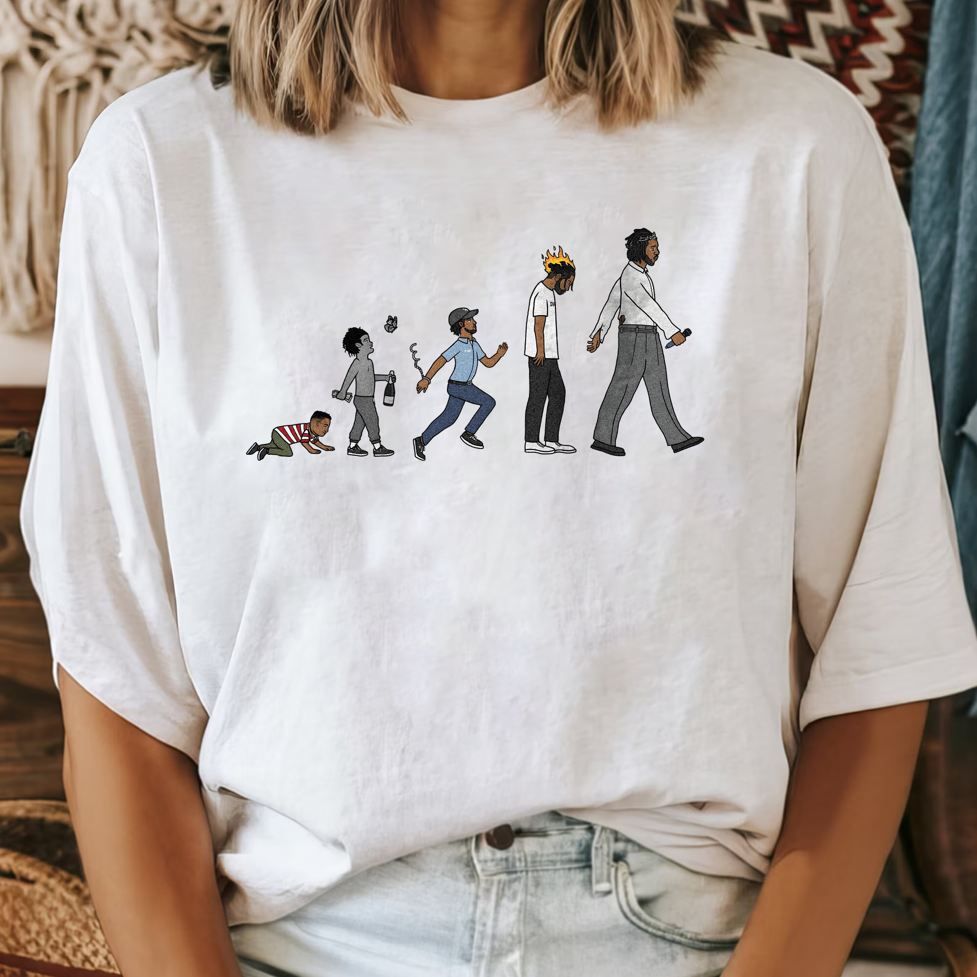 Kendrick Lamar Evolution Vintage �C Shirt