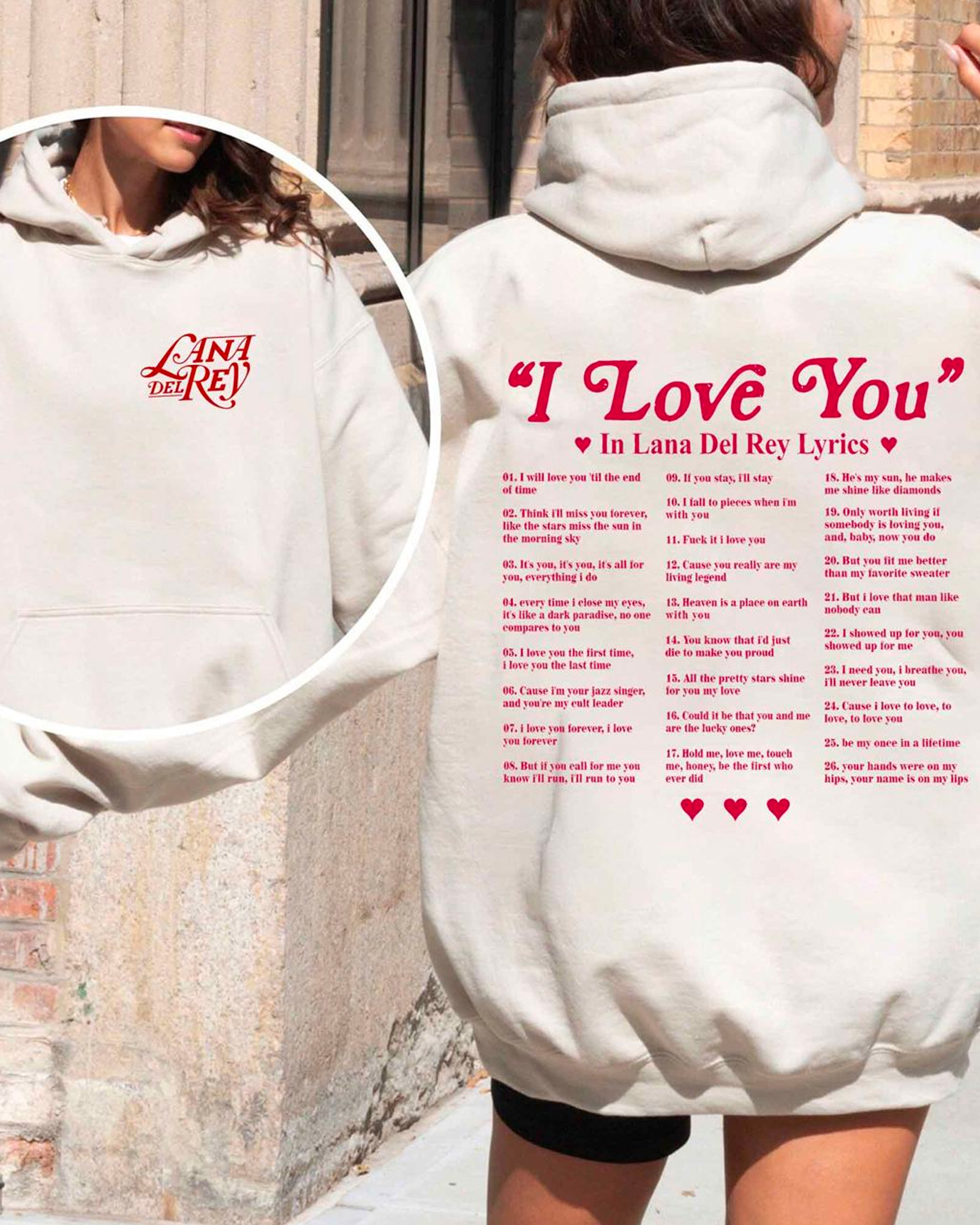 Lana Del Rey – I Love You Tee  For Women