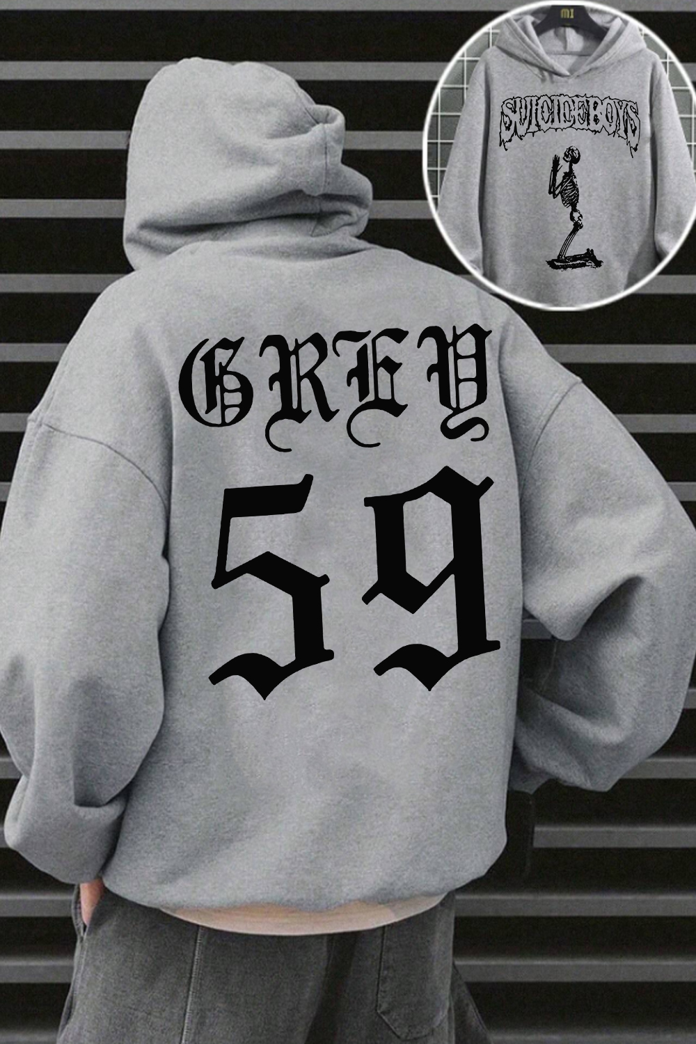 uicideboys59 2-side printed personalized men's hoodie