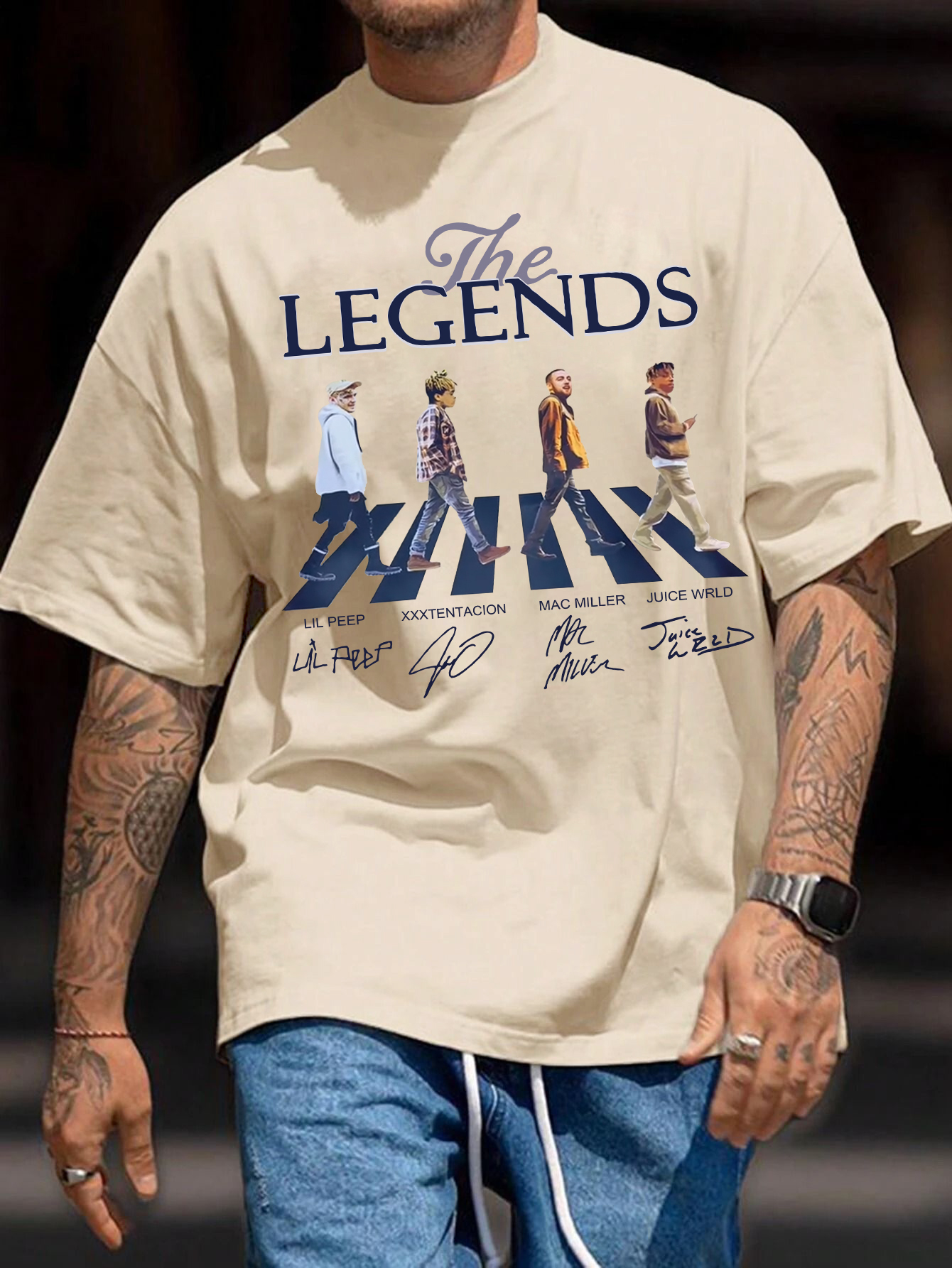 R.I.P the Legends Juicewrld Macmiller Lilpeep XXXtentication  Fleece Tee For Men