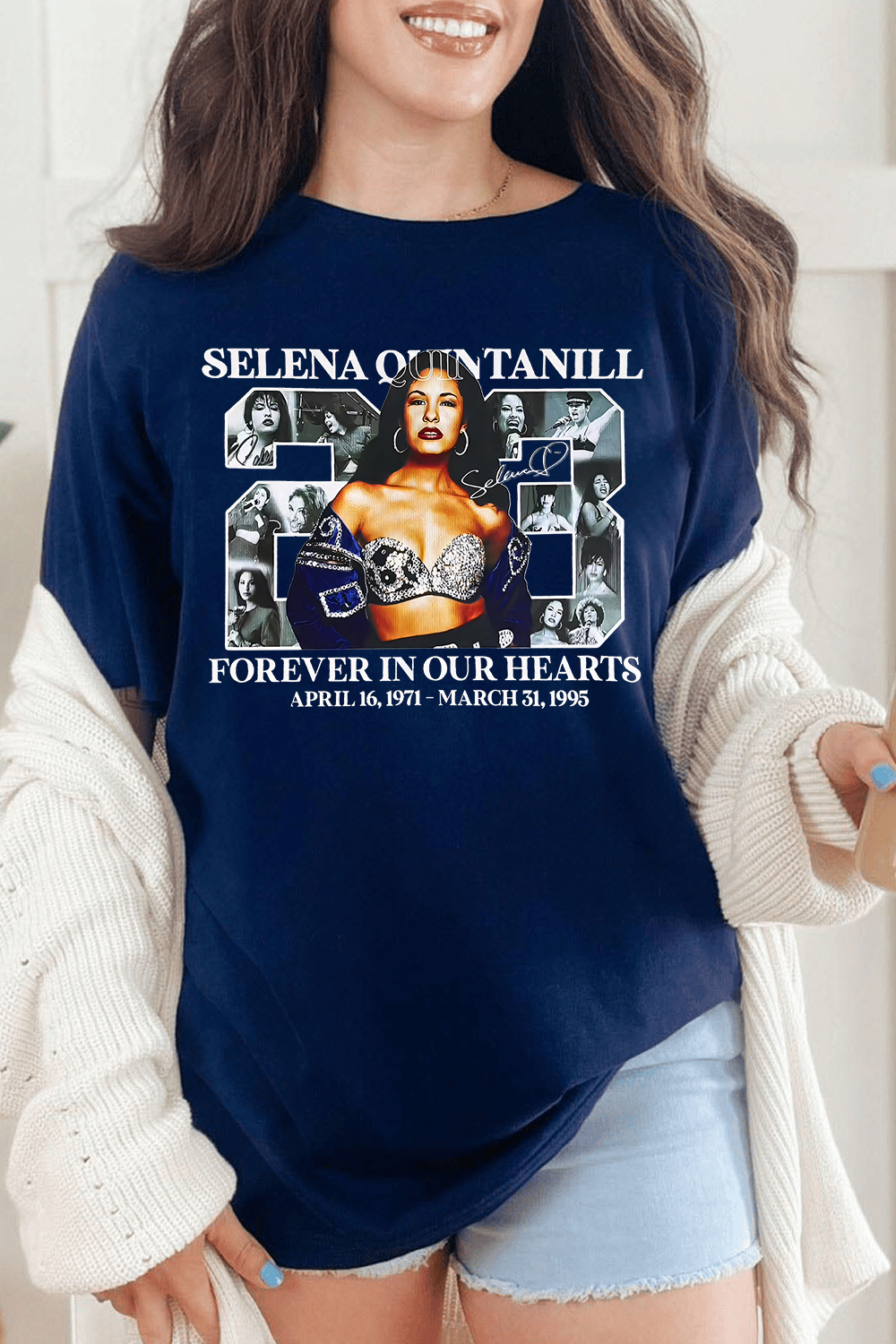 selena Print Short Sleeve T-Shirt