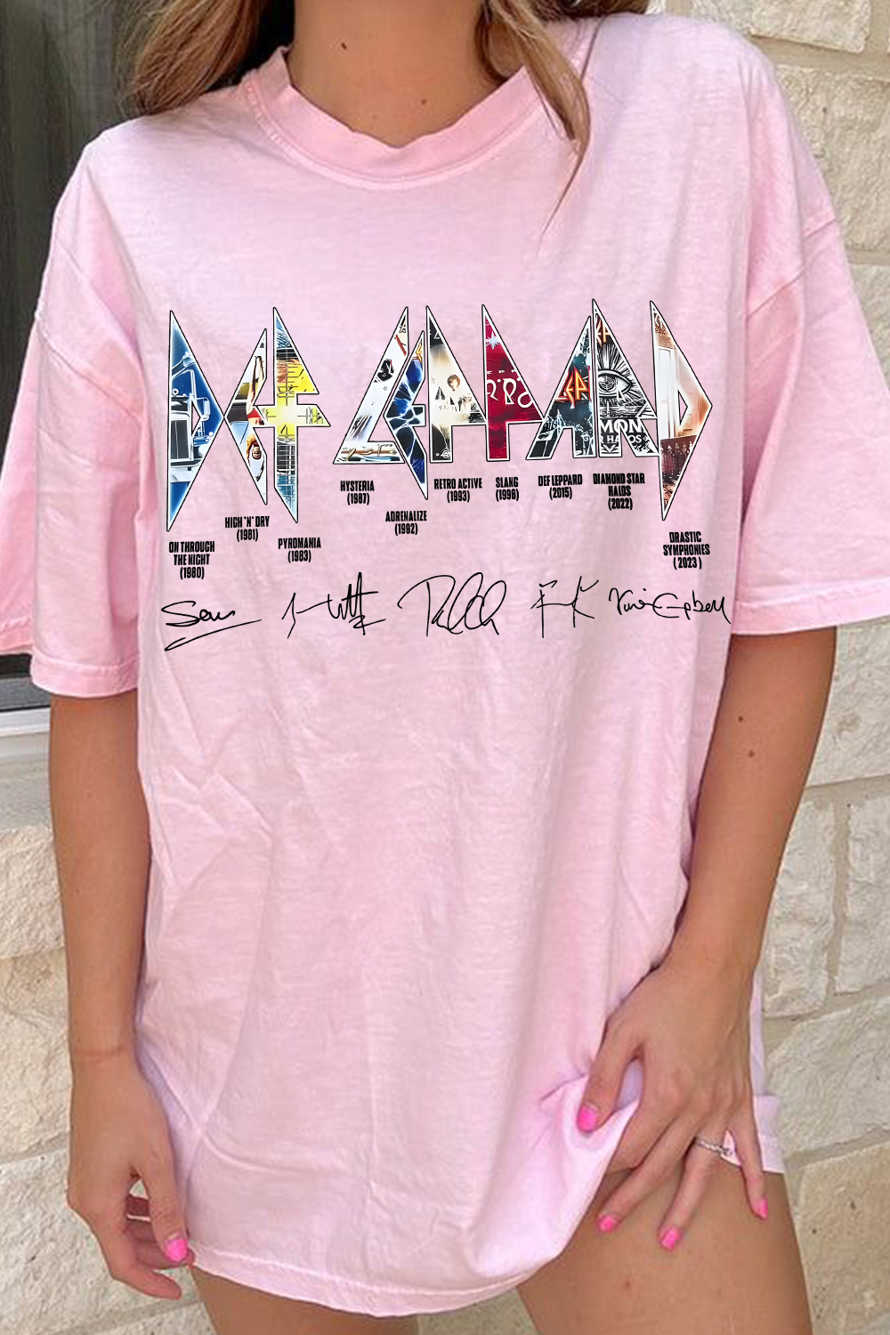 DEF LEPPARD Album T-shirt For Women