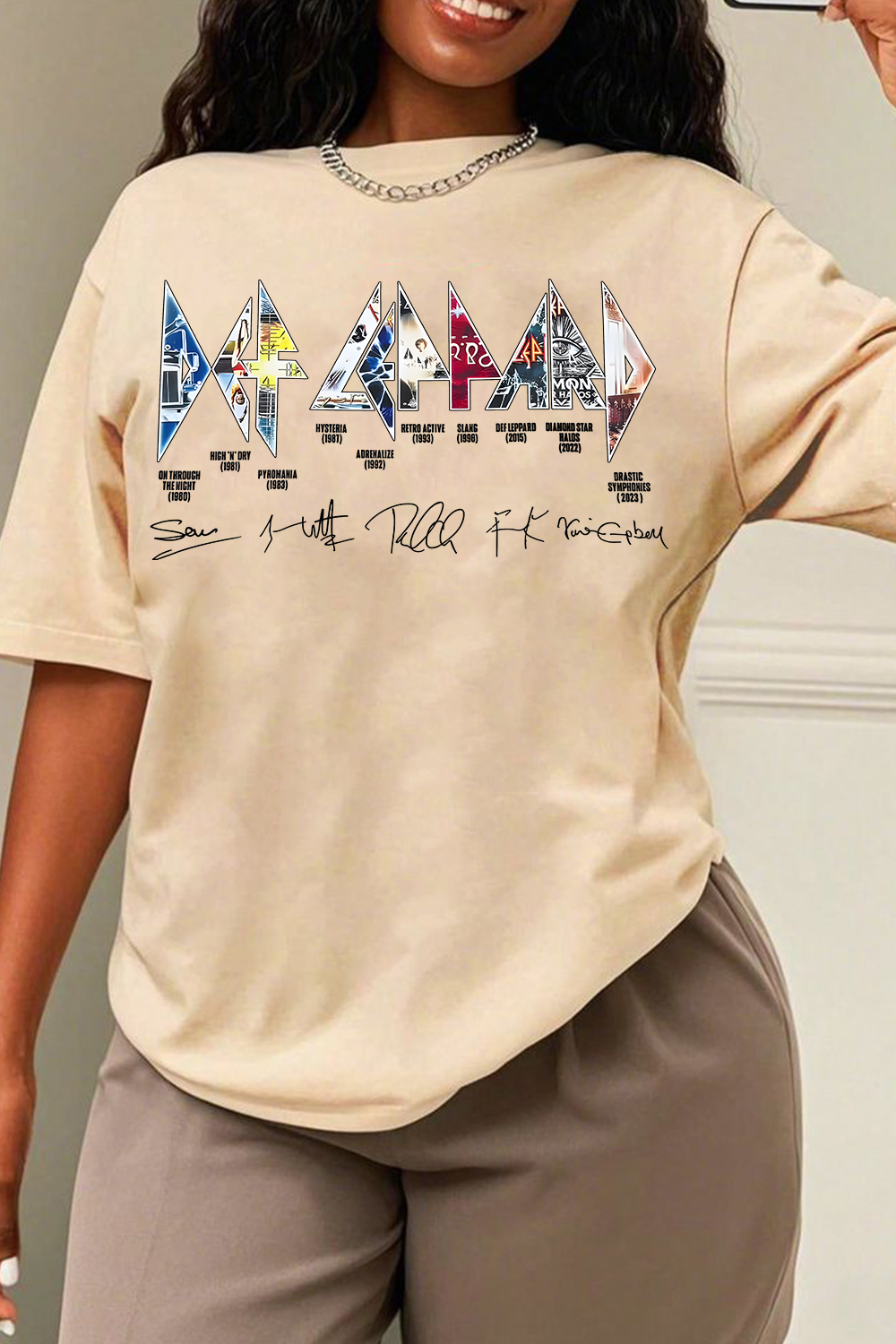 DEF LEPPARD Album T-shirt For Women