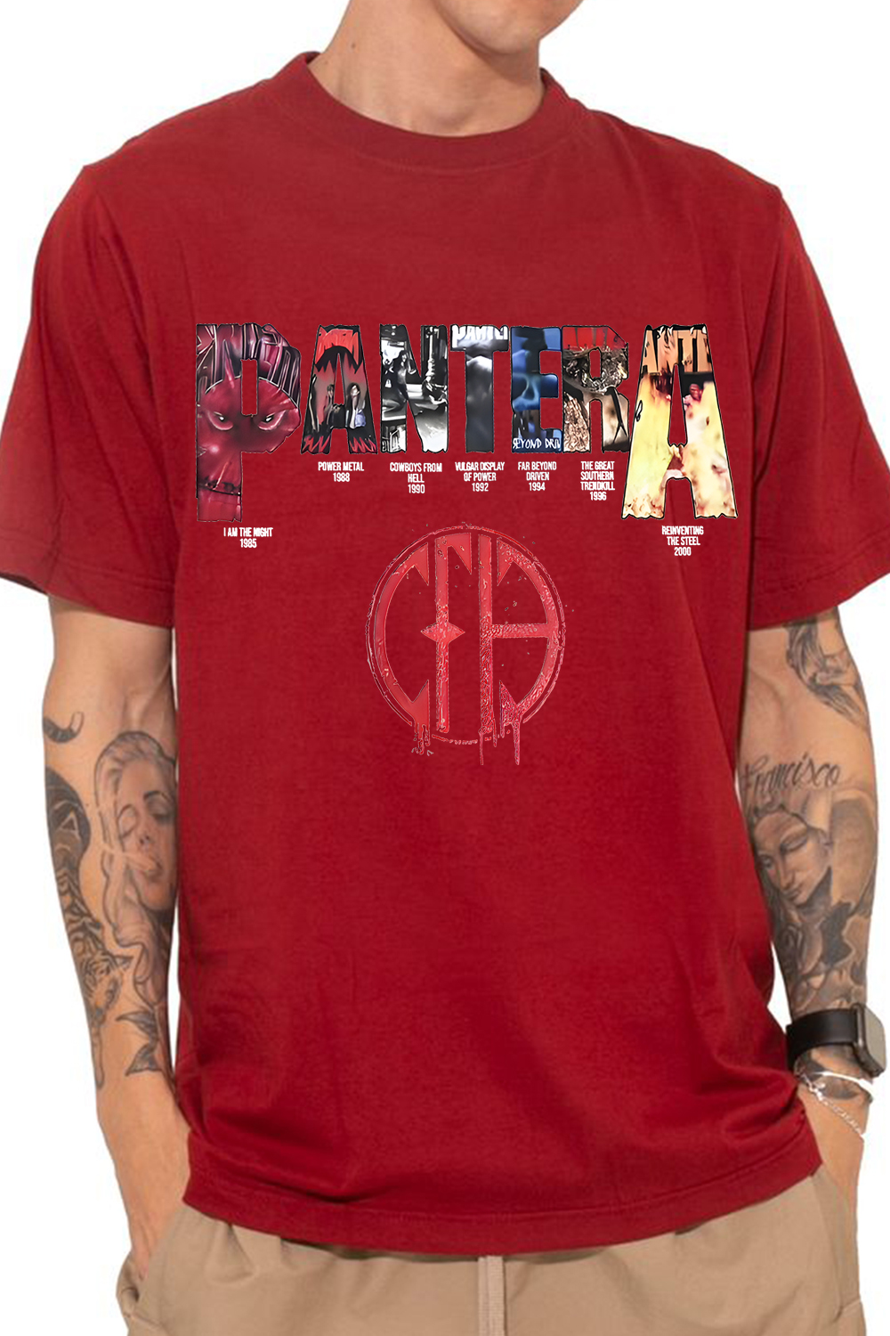 pantera short sleeve men t-shirt
