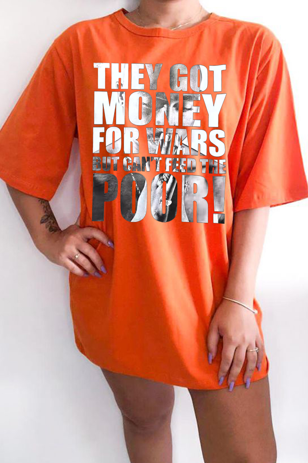They got money for war but can’t feed the poor! TUPAC tee For Women