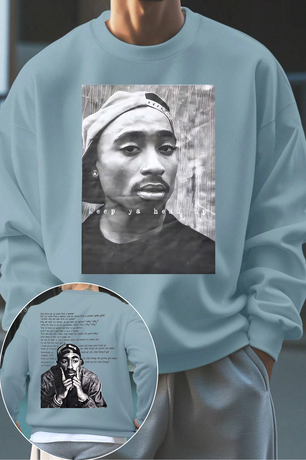 2pacquotes men sweatshirt