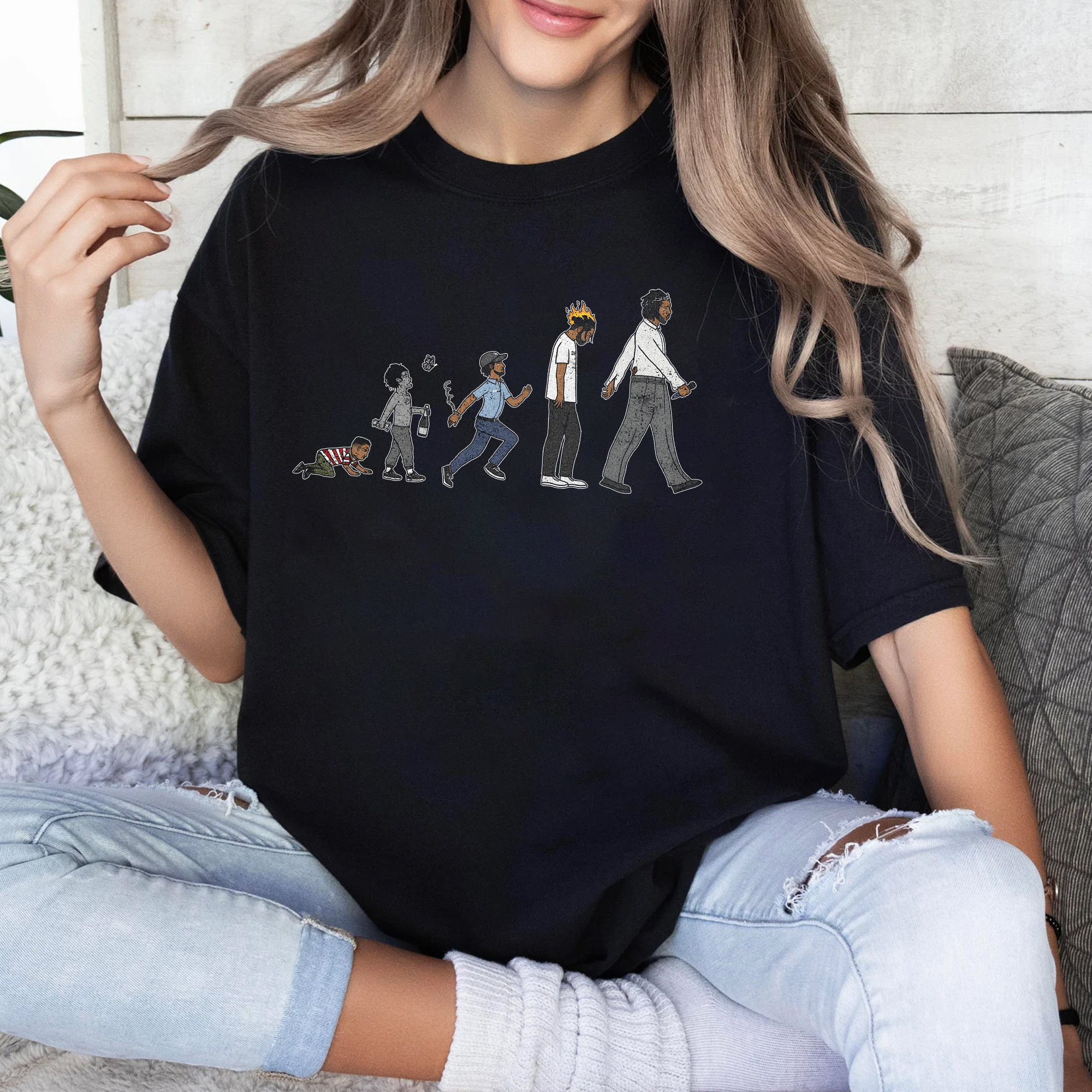 Kendrick Lamar Evolution Vintage �C Shirt