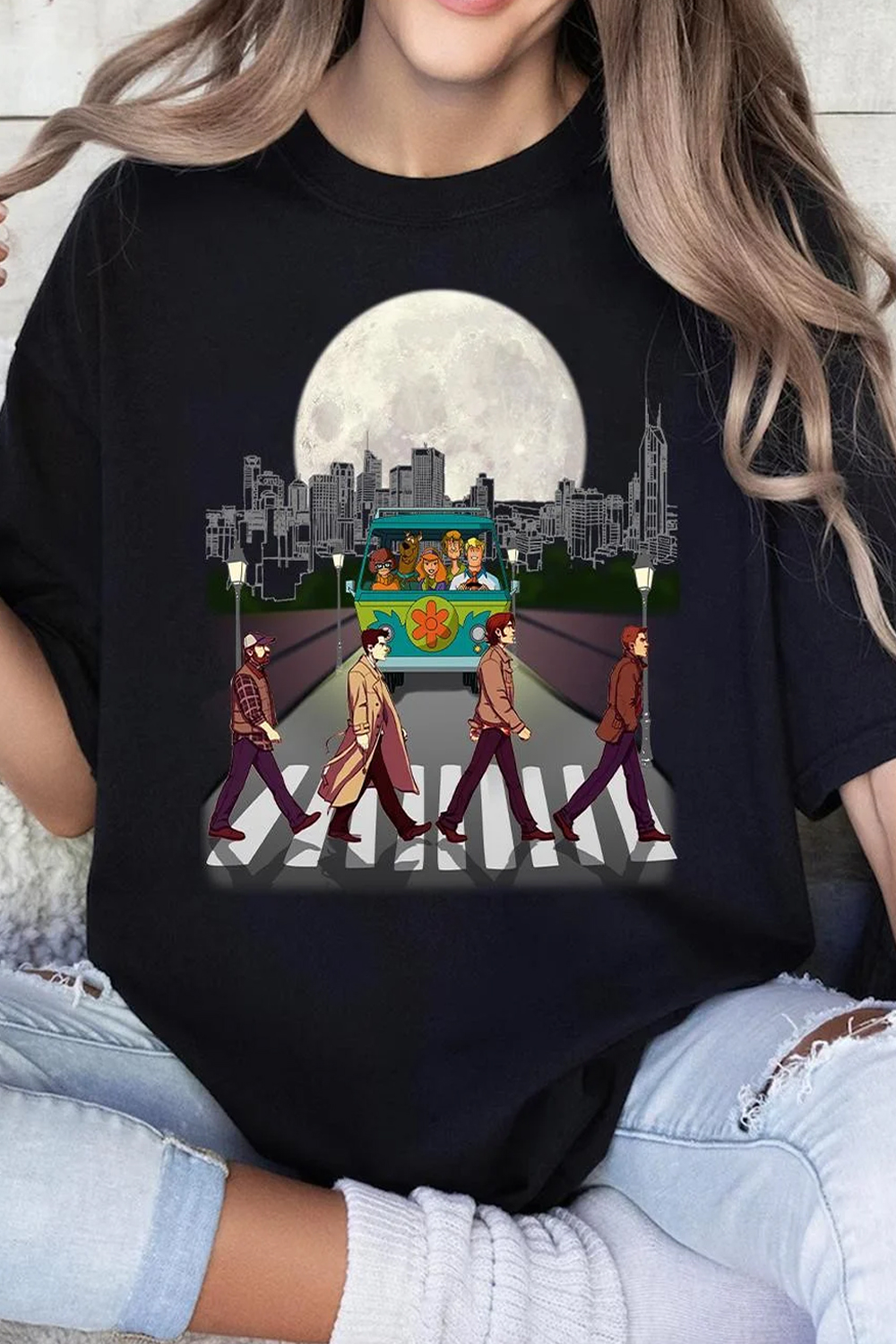 Scoobynatural Supernatural print short-sleeved T-shirt