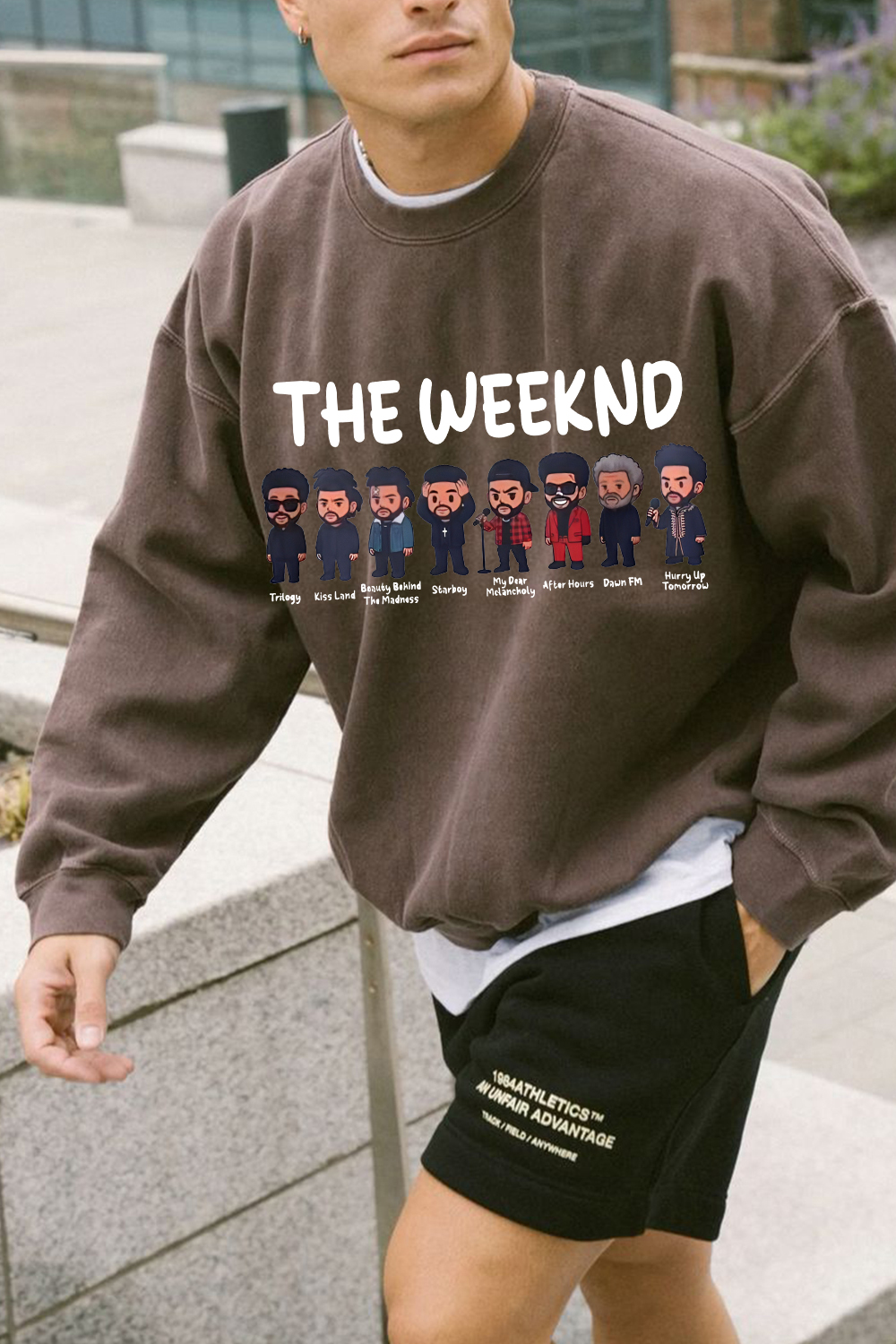 Rock The Weeknd men sweatshirt and shine brighter