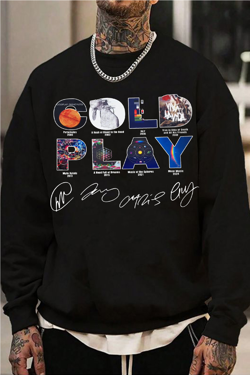 Coldplay sweatshirt For men