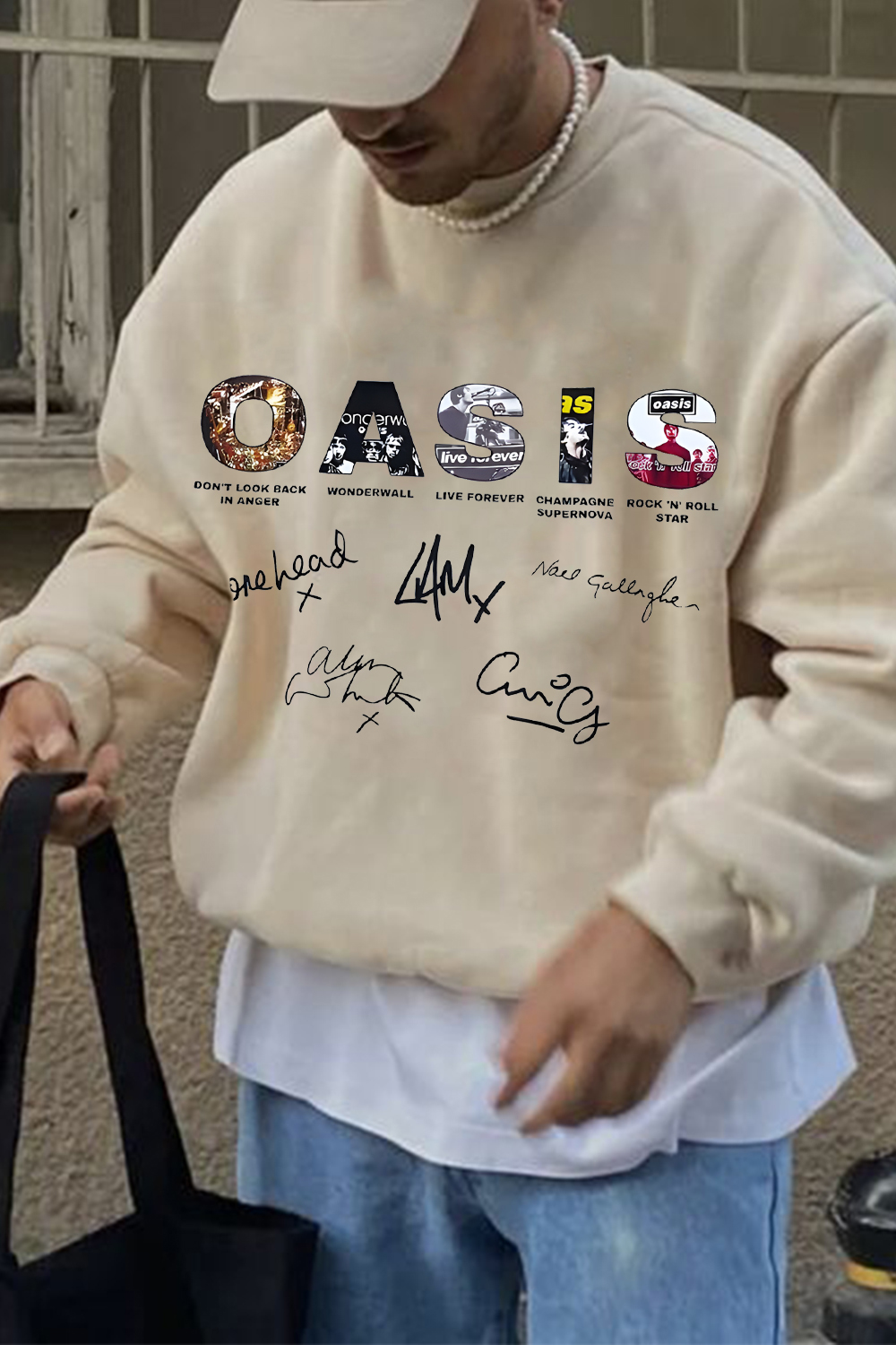 Oasis Unisex Sweatshirt Definitely Maybe Promo Official Reunion Tour 2025