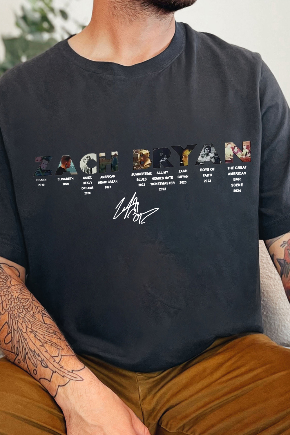 zachbryan short-sleeved men's shirt