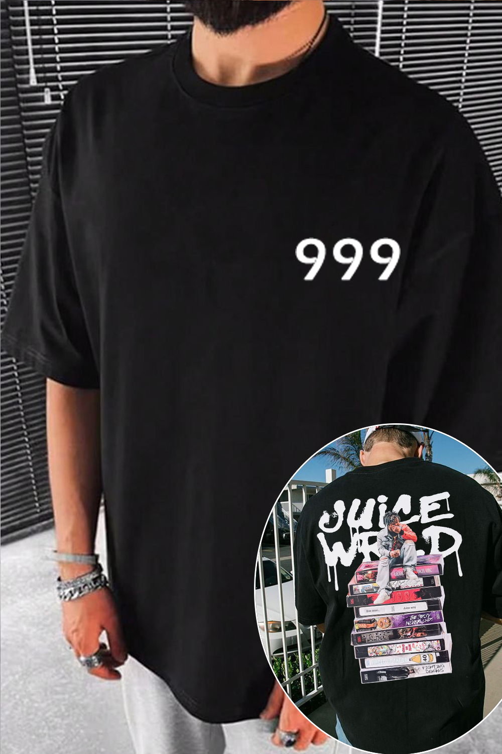 Juicewrld 999 round neck men's T-shirt