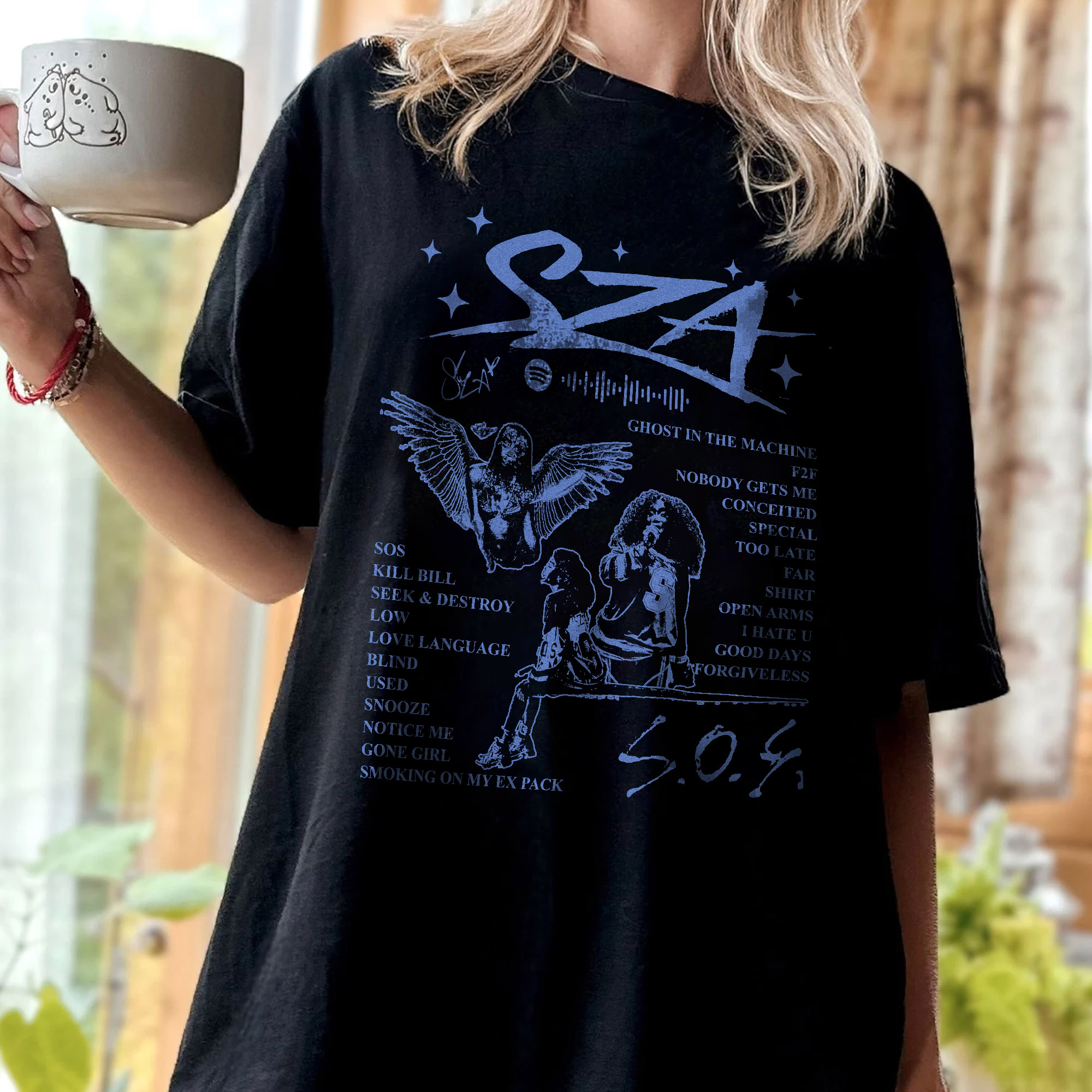 SZA Merch �C SOS Album Version 5 �C Sweatshirt