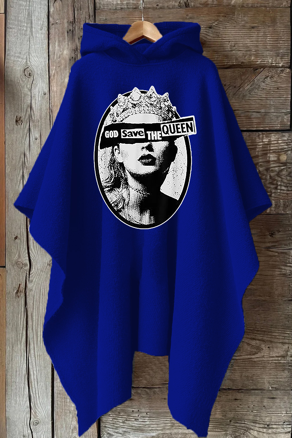 God Save The Queen Hooded Poncho