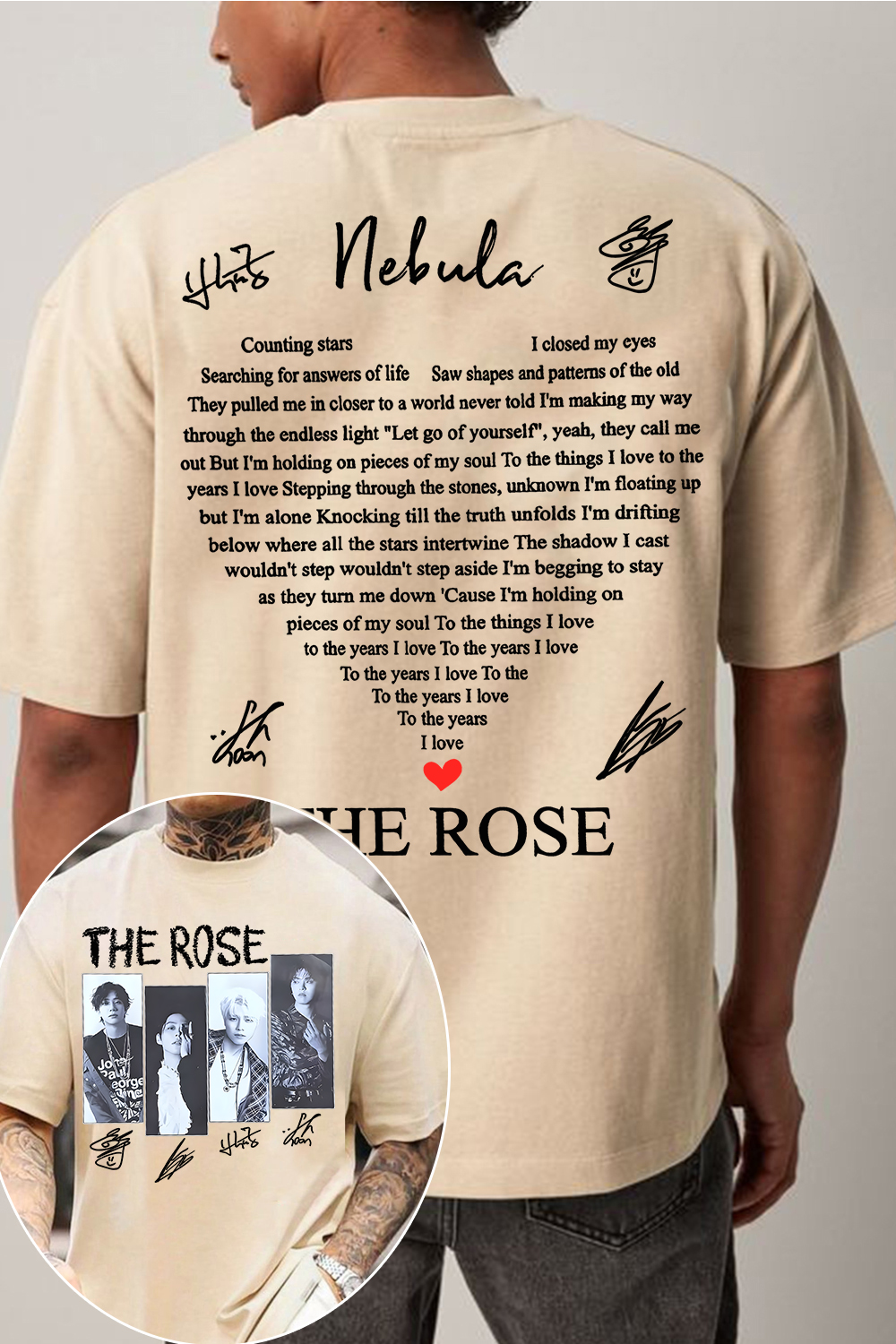 The Rose🥰 tee For Men