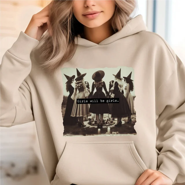 Girls Will Be Girls Funny Witches Hoodies